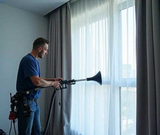 Professional curtain steam cleaning process equipment Matty Curtain Cleaning eagle-heights